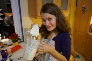 julia with whisk